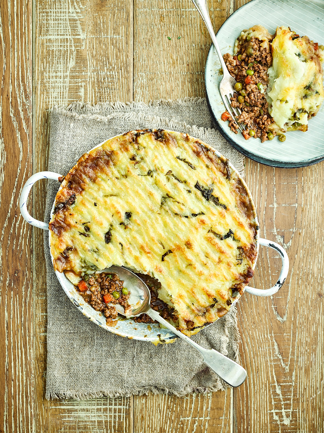 Tourte à la Stout irlandaise et sa garniture de Colcannon