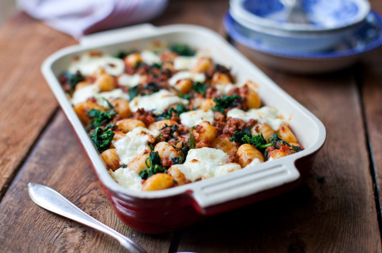 Gnocchis façon bolognaise aux épinards et au mascarpone