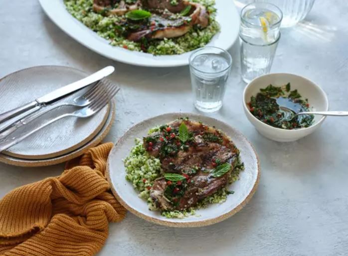 Agneau au chimichurri à la menthe